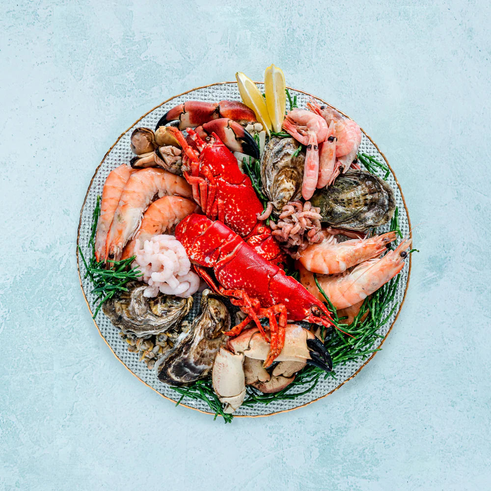 Plat Des Fruits De Mer - Fat servert med kokte skalldyr