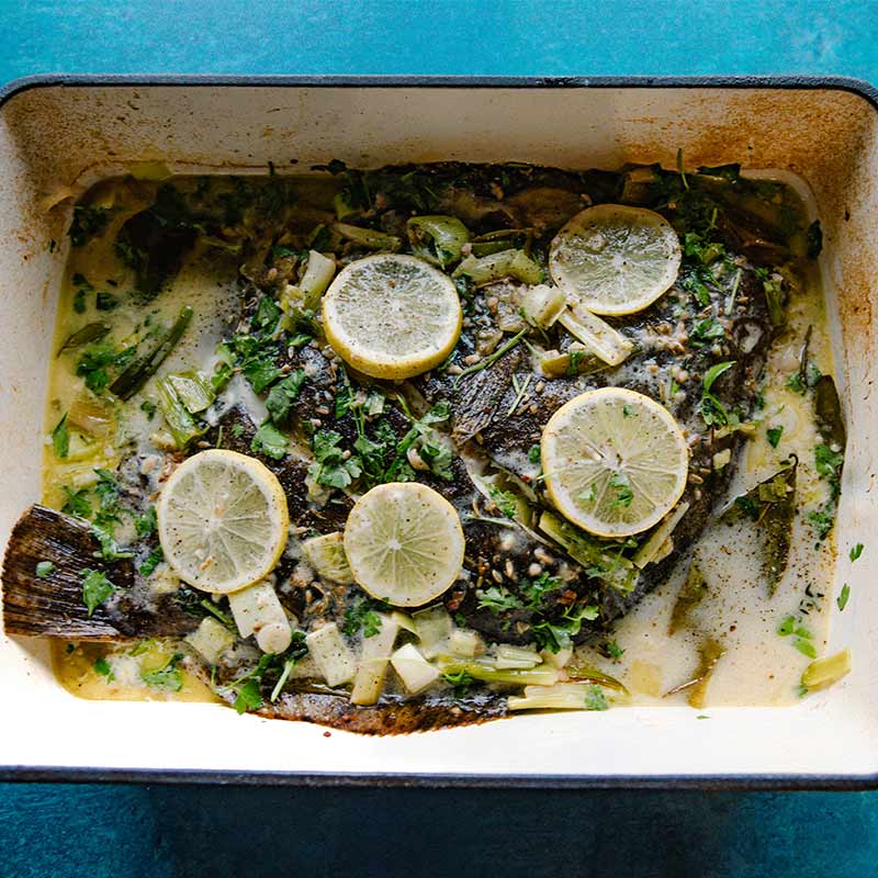 Whole Wild British Turbot - Cleaned