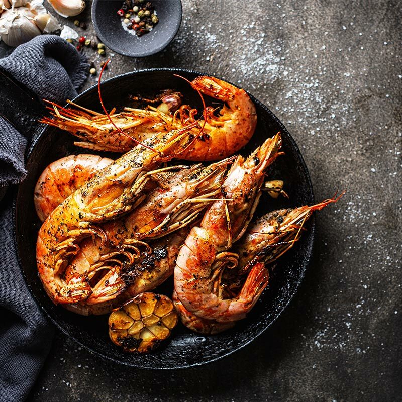 Whole Raw XL King Prawns