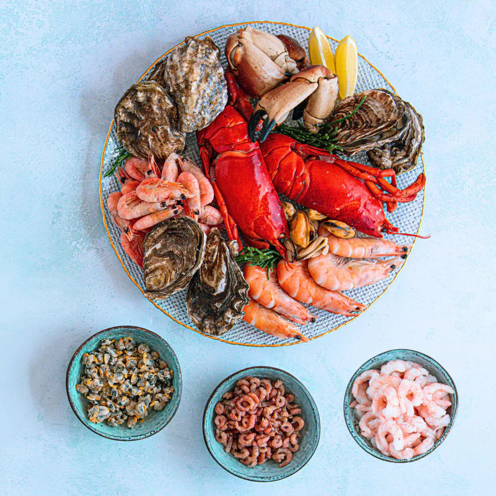 Plat Des Fruits De Mer - Fat servert med kokte skalldyr