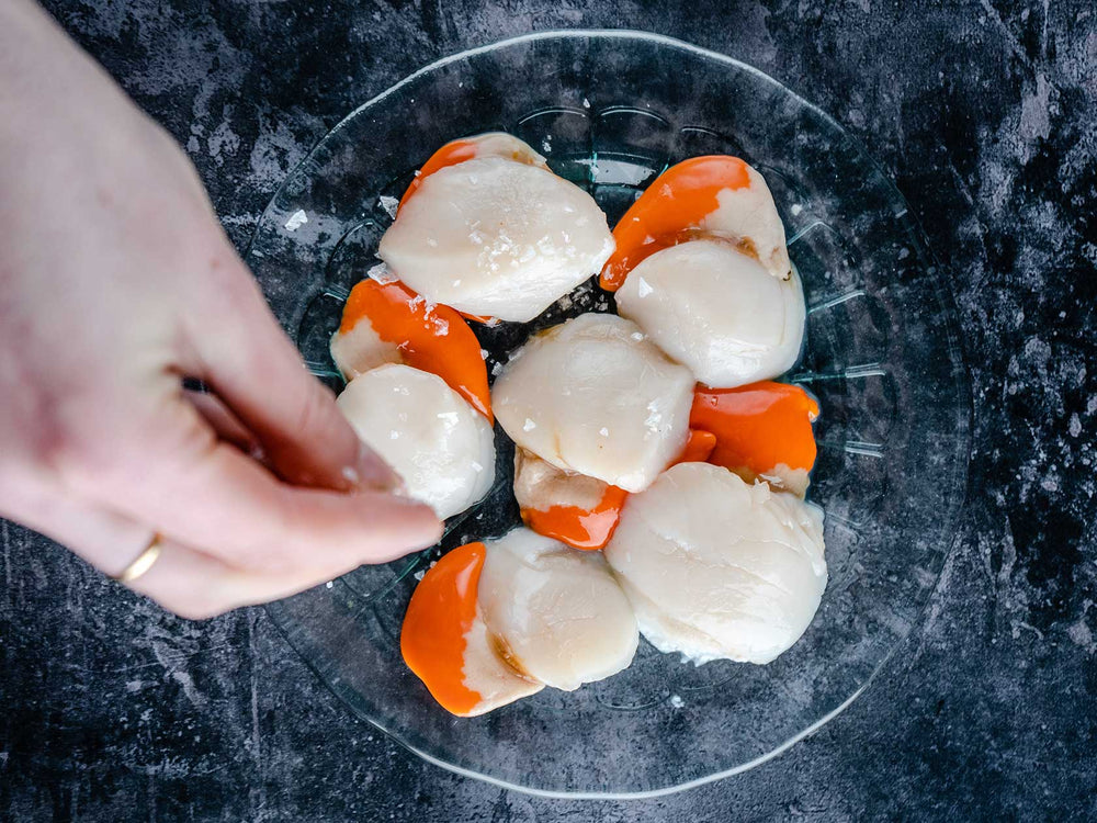 Wild Hand Dived King Scallops