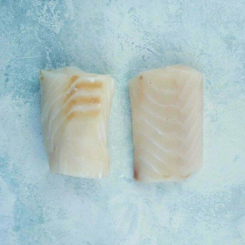 Skinless Atlantic Cod Steaks - Frozen At Sea - Best Quality