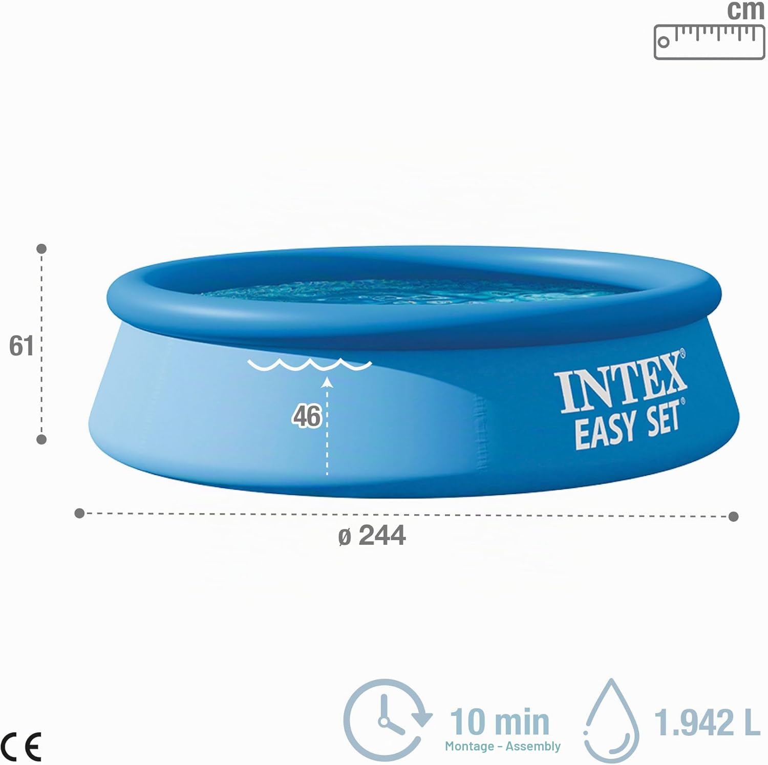 Intex Easy Set 2,44 x 0,61 m