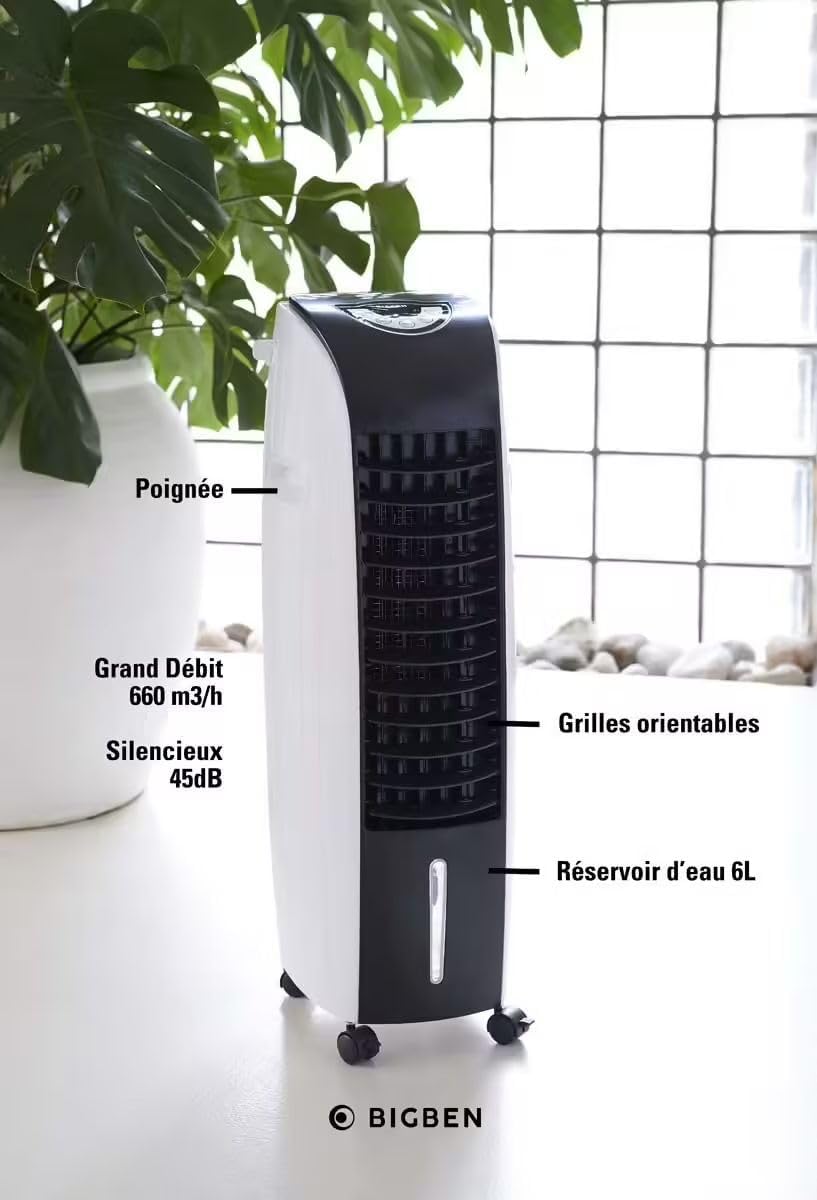 BIGBEN Rafraîchisseur d'air 60W 6L