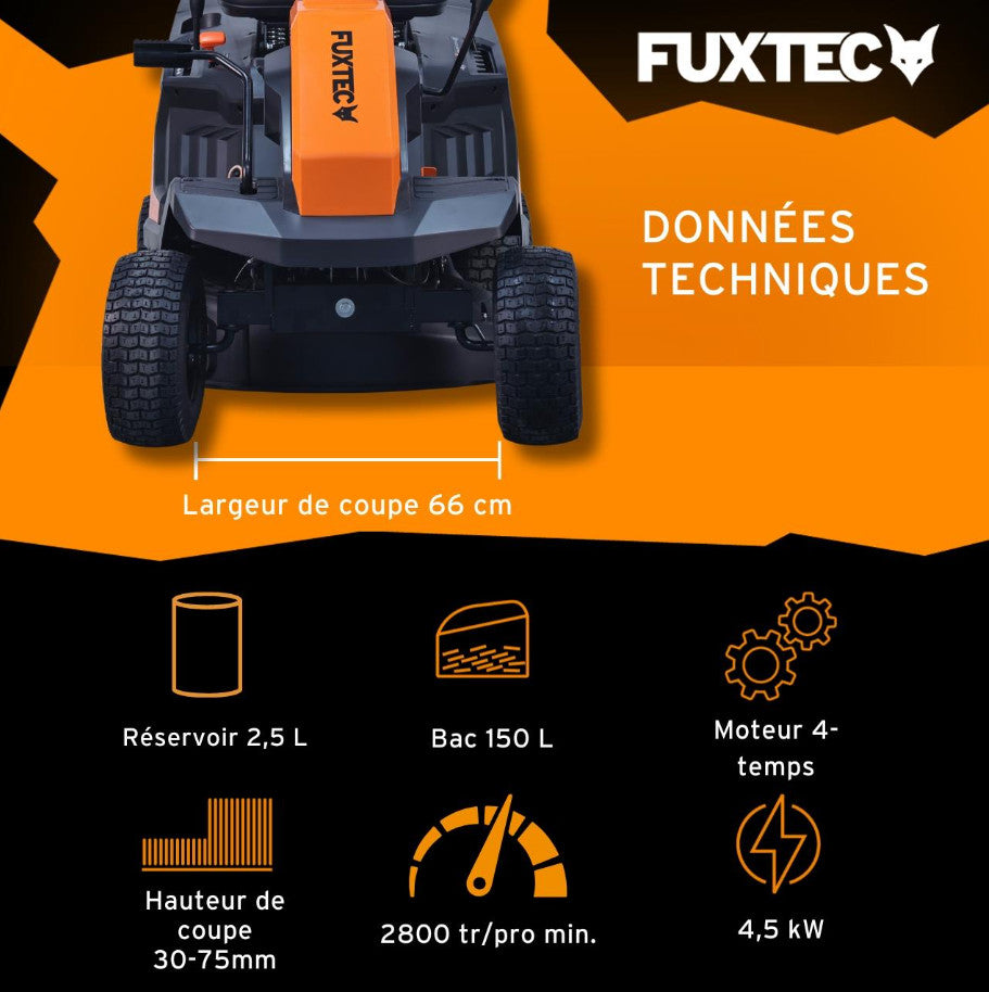 Tondeuse autoportée FUXTEC FX-RMR66